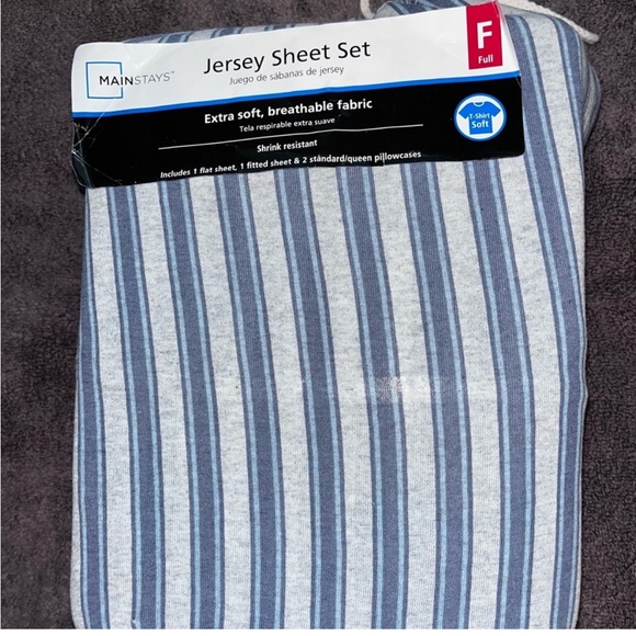 NWT, Mainstays, Jersey Sheet Set, Size FULL
In a drawstring bag - Picture 3 of 4